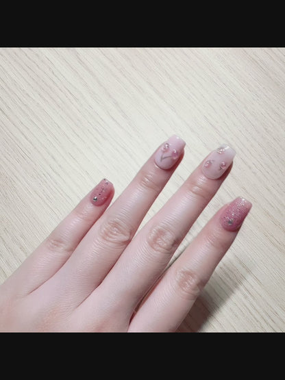 Cherry Pink press-on nail